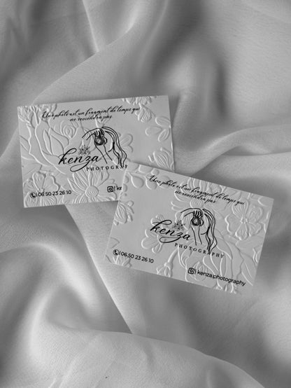 Cartes de remerciement - Embossage "Bloom"