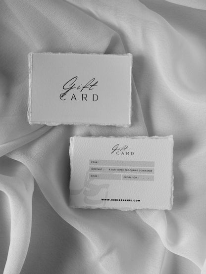 Cartes cadeaux clients