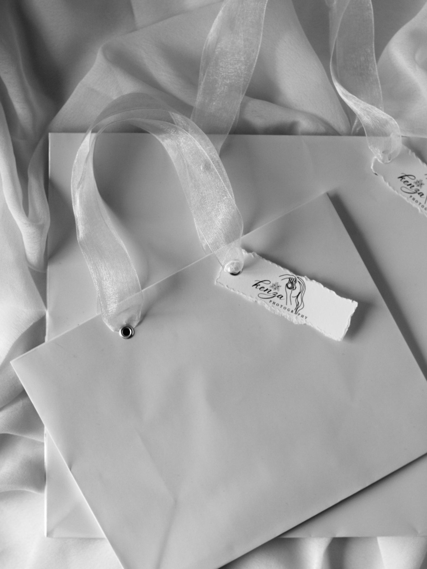 Sac cadeau Pro - Personnalisé - Blanc Glossy