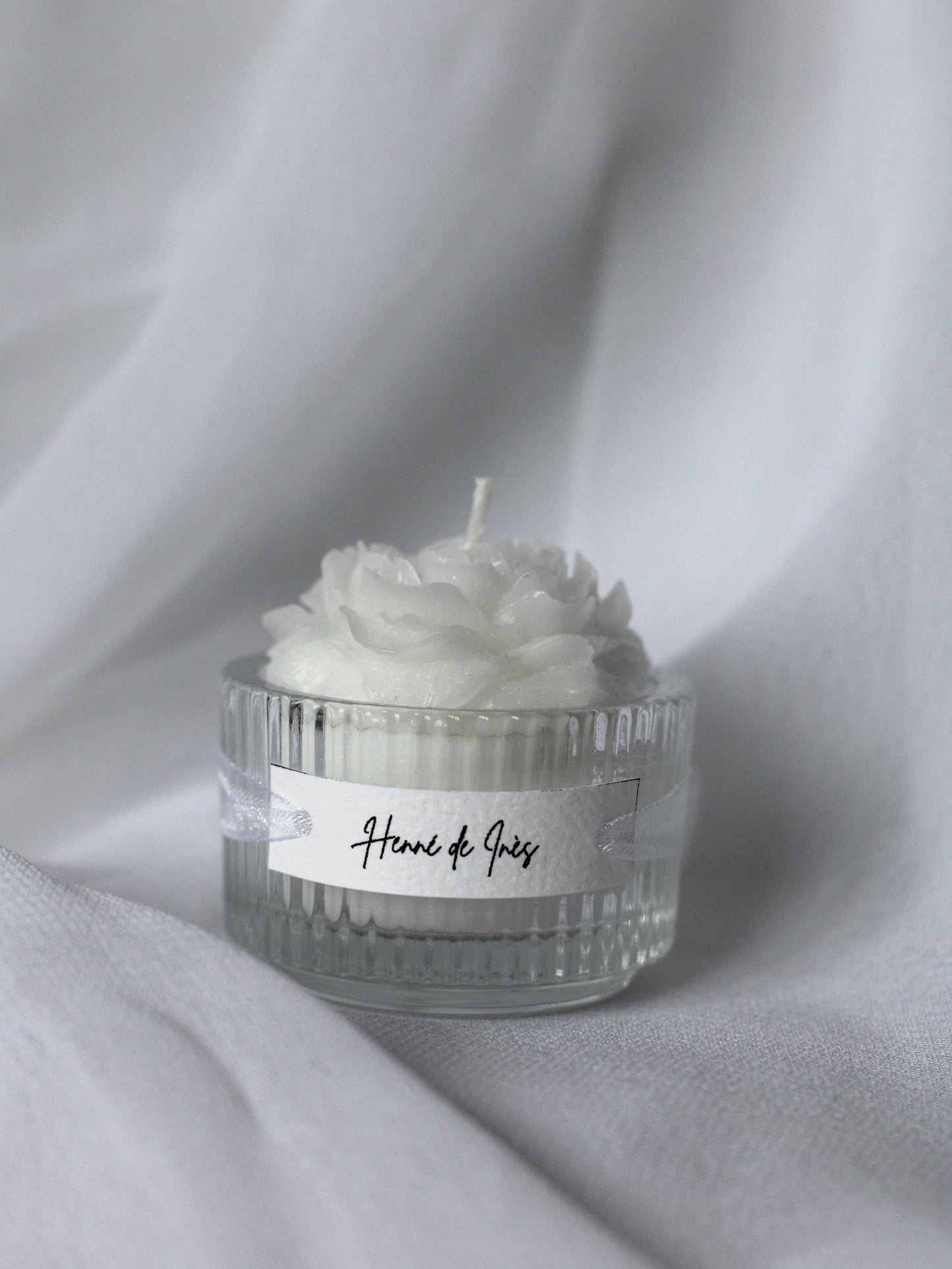 Bougie photophore roses - Cadeaux invités