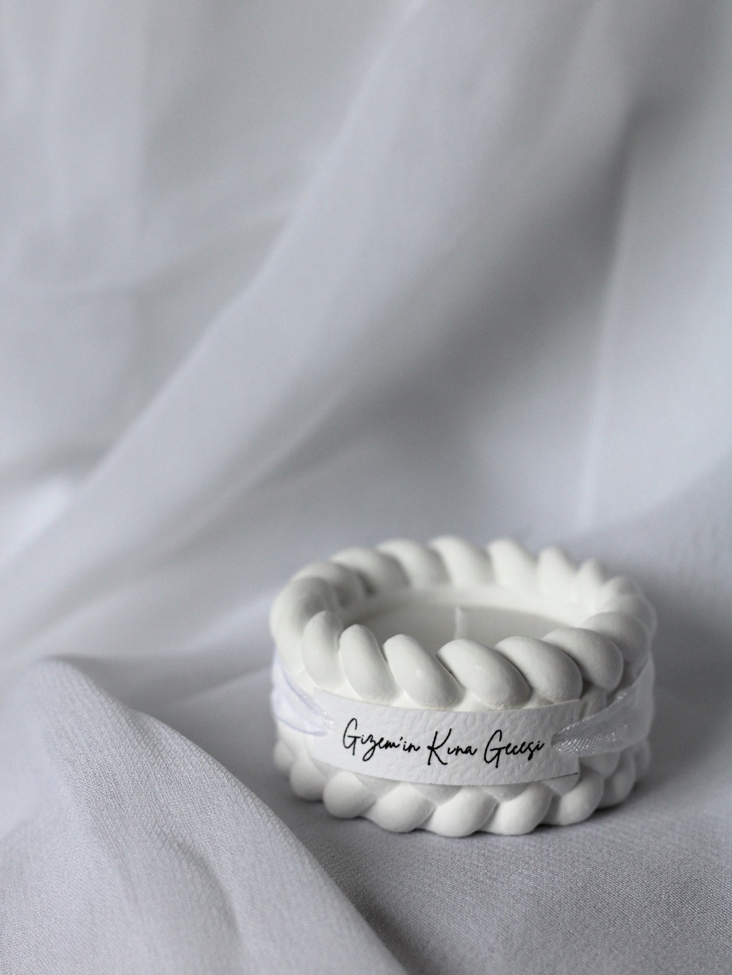 Bougie photophore tressé - Cadeaux invités