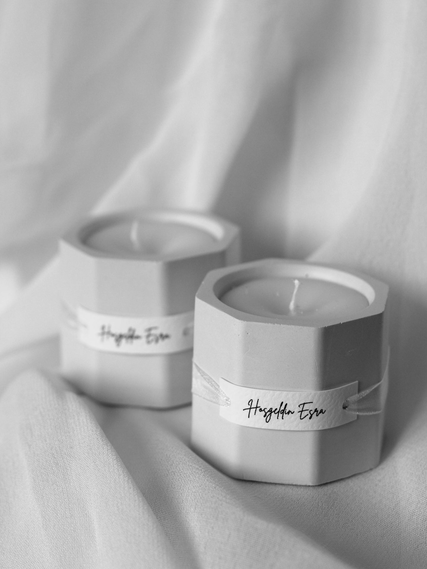 Bougie photophore géométrique - Cadeaux invités