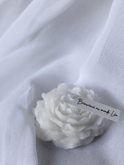 Bougie Pivoine simple - Cadeaux invités