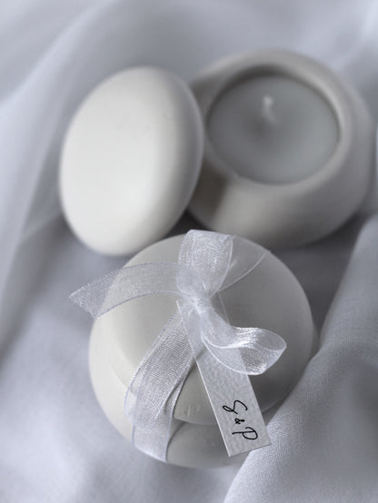 Bougie photophore Galet - Cadeaux invités