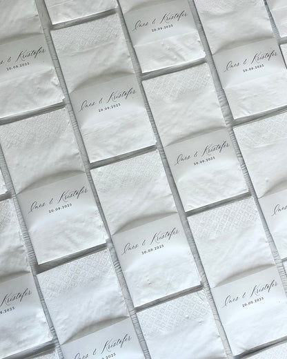 Serviette de table Vellum - NILUFER / NACRE