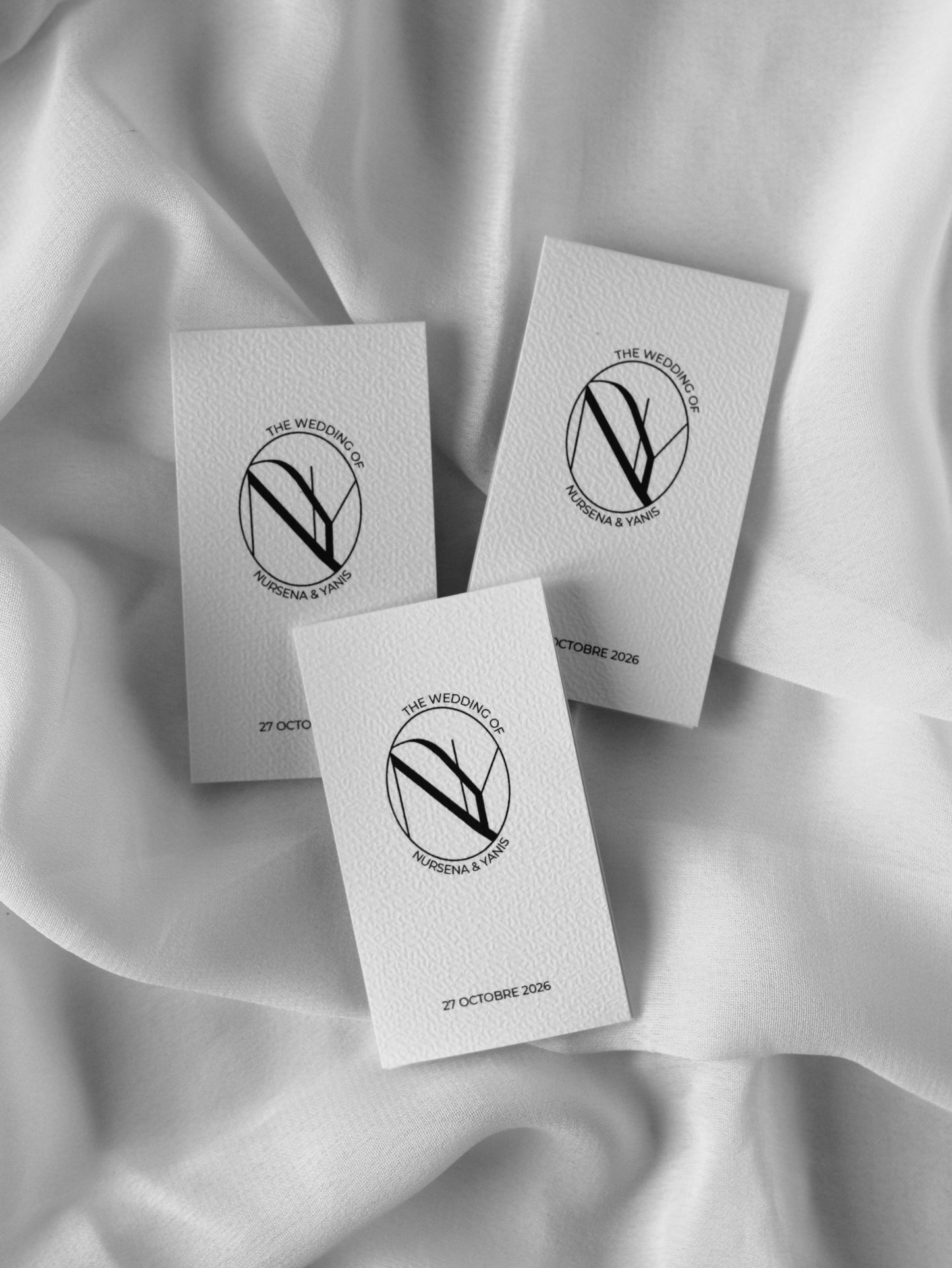 Carte avec lingette eau de cologne - Cadeaux invités