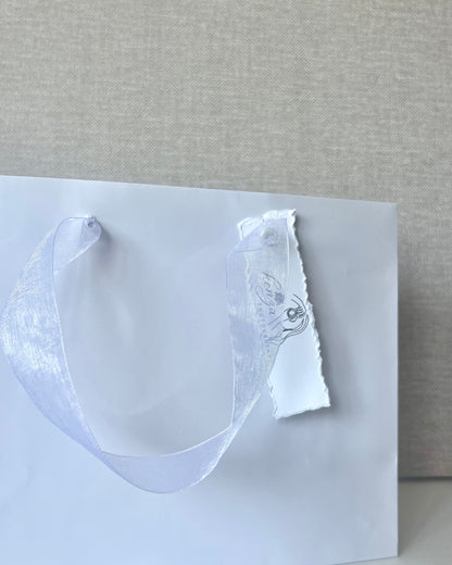 Sac cadeau Pro - Personnalisé - Blanc Glossy