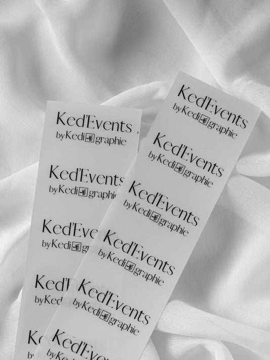 Etiquettes - Transparent - Pelliculé brillant