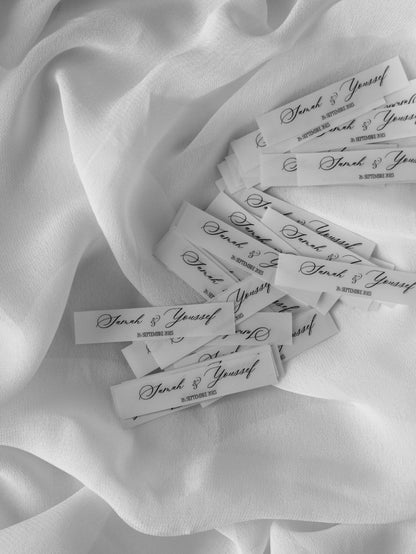 Stickers transparents pour fioles - cadeau invité - 10x1.5cm