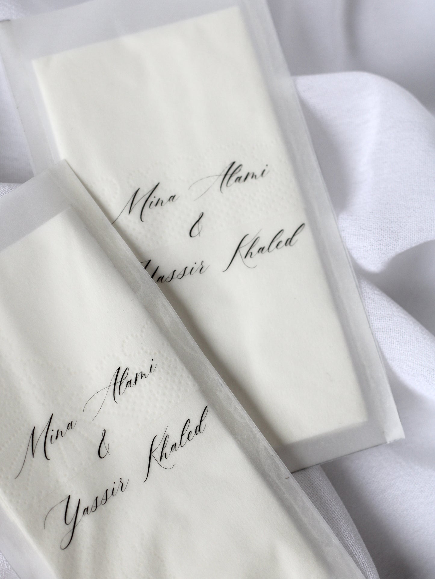 Paquet de mouchoirs en vellum - NILUFER