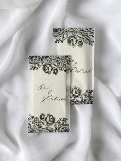 Paquet de mouchoirs en vellum - CAMELIA