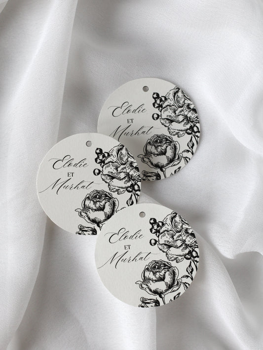 Etiquettes cadeaux - CAMELIA