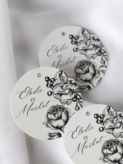 Etiquettes cadeaux - CAMELIA