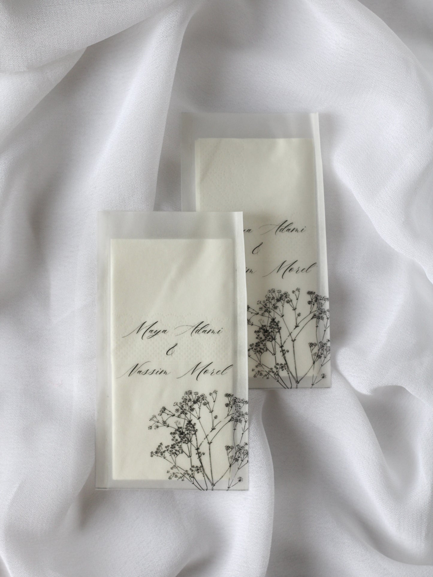 Paquet de mouchoirs en vellum - DAPHNE