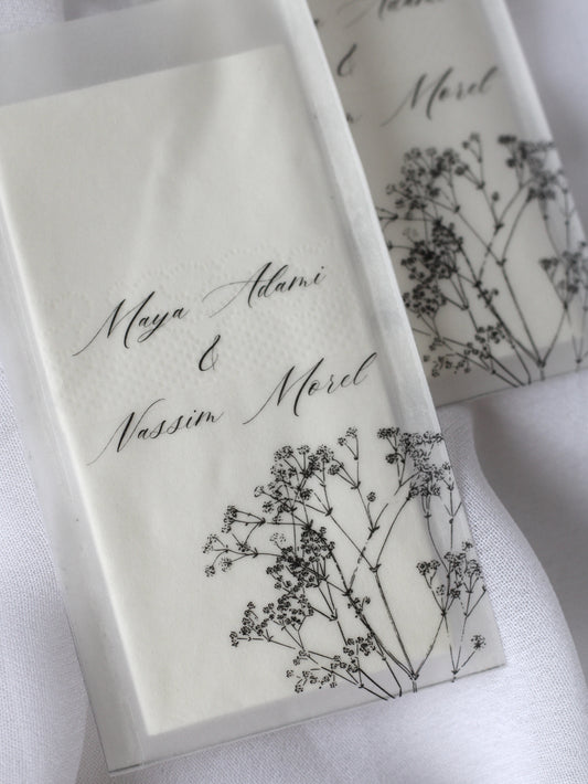 Paquet de mouchoirs en vellum - DAPHNE