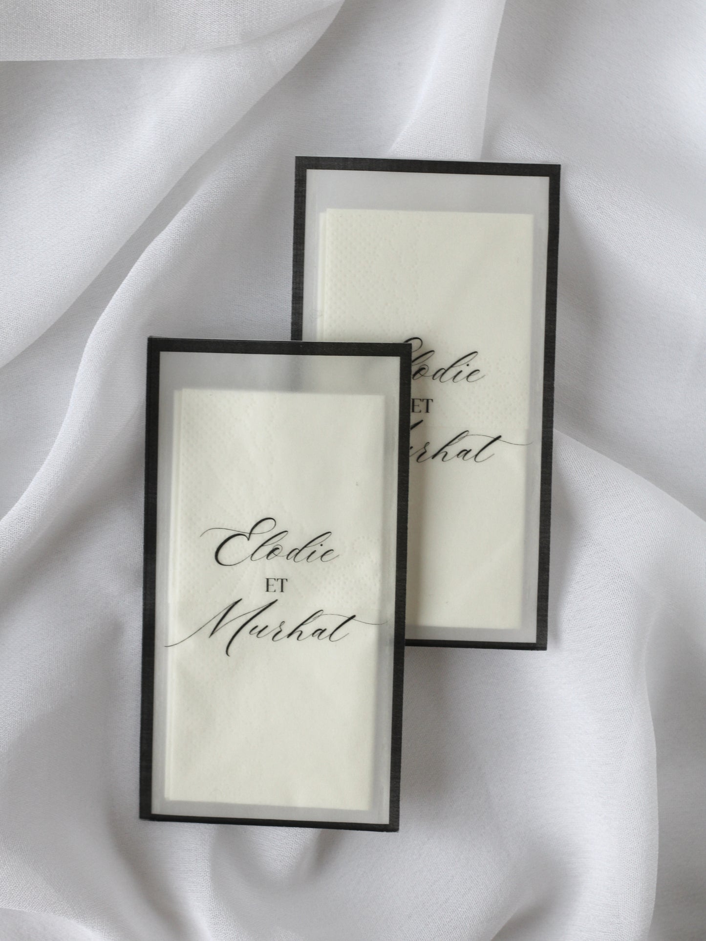 Paquet de mouchoirs en vellum - SIGNATURE