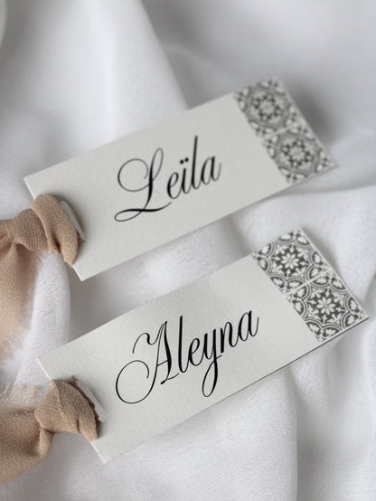 Marque-place prénom - IZNIK