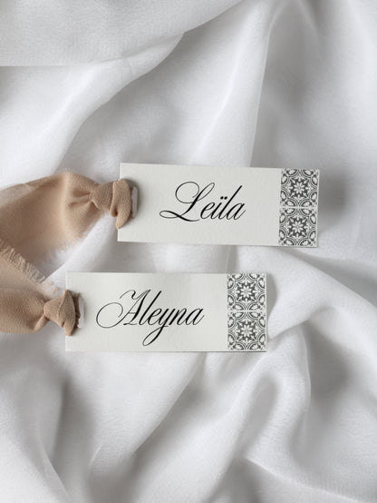 Marque-place prénom - IZNIK