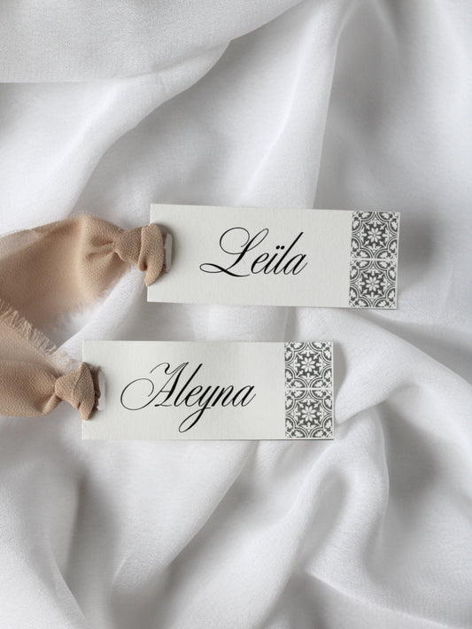 Marque-place prénom - IZNIK