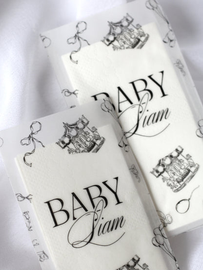 Paquet de mouchoirs en vellum - MELODIE