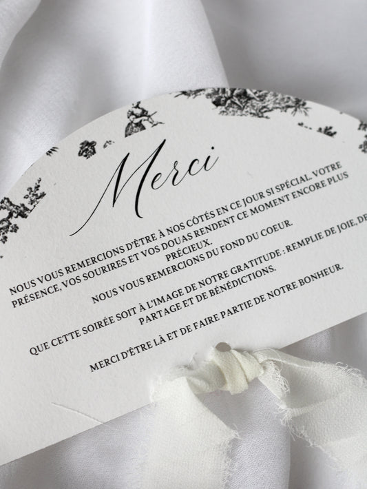 Carte de remerciement - VERSAILLES