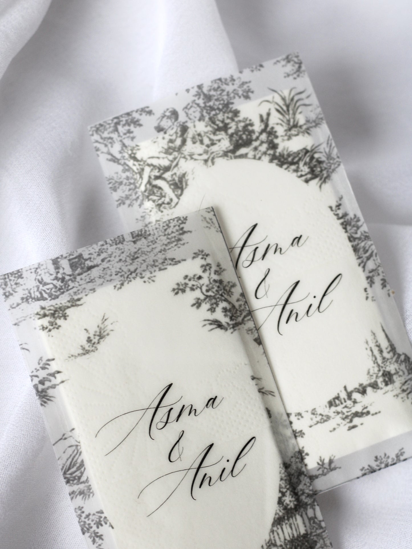 Paquet de mouchoirs en vellum - VERSAILLES