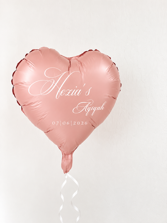 Ballon hélium personnalisé - Coeur 30cm