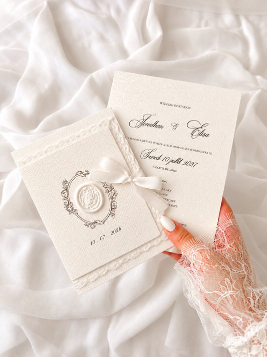 Faire-part de mariage personnalisé – Collection ÉTERNELLE